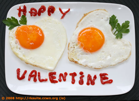 Valentine’s eggs - Valentins-Eier