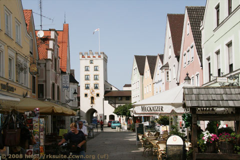 Fußgängerzone in Mindelheim