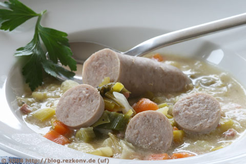 Gemüsesuppe mit Wurst - F11 | 1,6sec