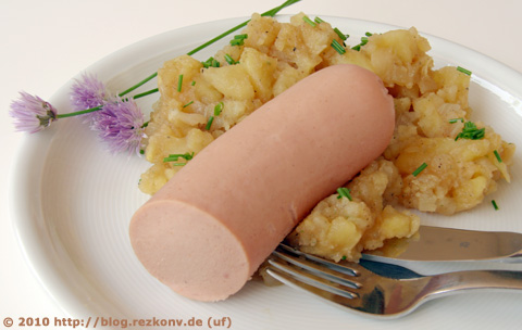 Fleischwurst mit Schwäbischem Kartoffelsalat